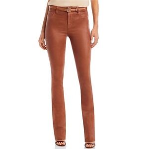 L'AGENCE Selma High Rise Sleek Baby Bootcut Jeans Fawn Coated Brown 2700PDDC 28